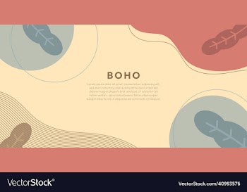 minimalist boho style background design