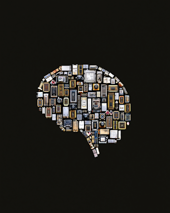 Minimalist Brain Illustration of Artificial Neural Network