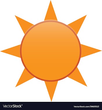 minimalist bright sun logo design
