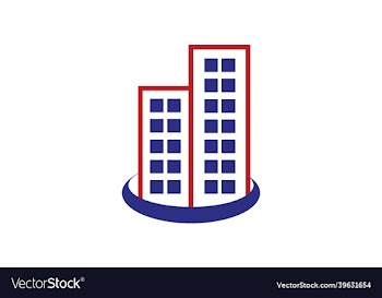minimalist building logo and icon