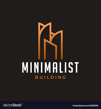 minimalist building real estate apartment logo