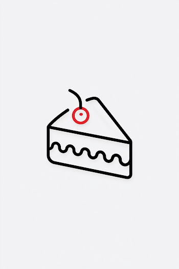 Minimalist Cake Logo Design