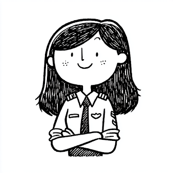 Minimalist Cartoon Airline Pilot Avatar