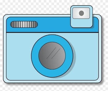Minimalist Clip Art Camera Medium Size - Camera Clipart Aqua
