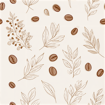 Minimalist Coffee and Tea Pattern