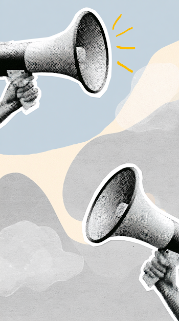 Minimalist Communication Concept Collage