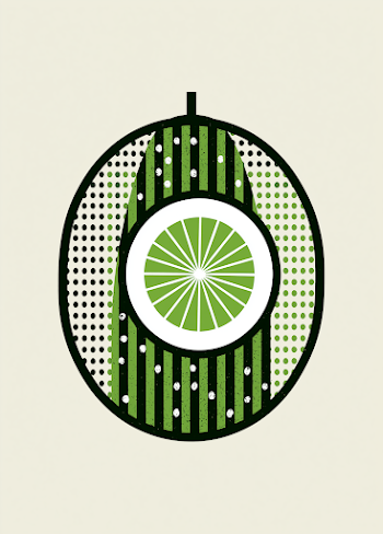 Minimalist Cucumber Illustration