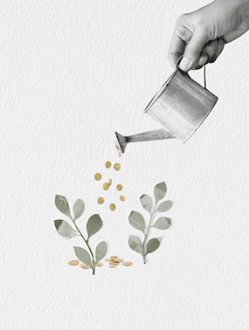 Minimalist Financial Growth Concept