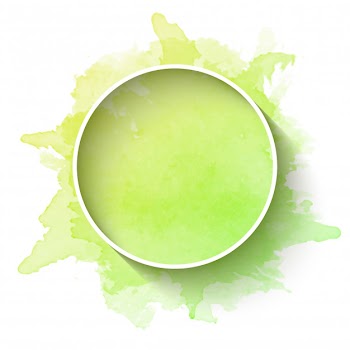 Minimalist frame with watercolor background Free Vector