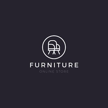 Minimalist furniture logo Free Vector