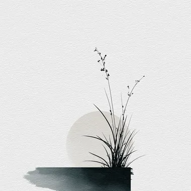 Minimalist Grass Illustration Minimalist Grass Illustration