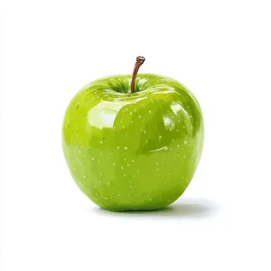 Minimalist Green Apple Illustration Minimalist Green Apple Illustration