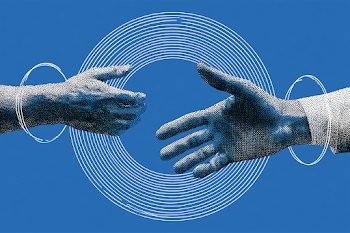 Minimalist Handshake Illustration
