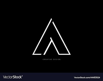 minimalist letter a elegant design