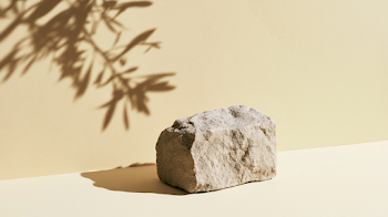 Minimalist Limestone Still Life