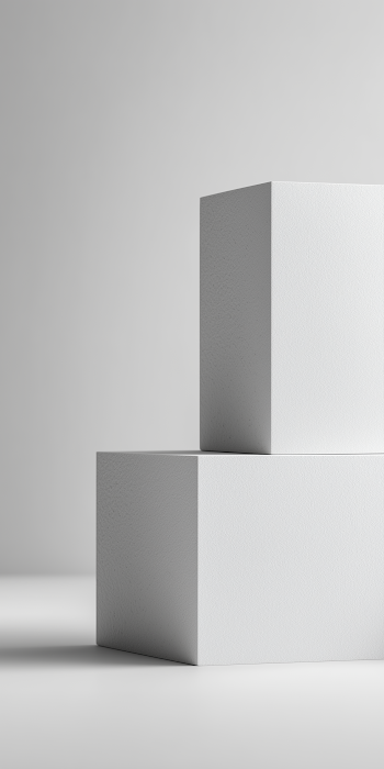 Minimalist Micro-Cement Cubes in Elegant Composition