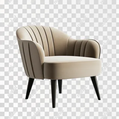 Minimalist Modern Armchair - Free PNG Download