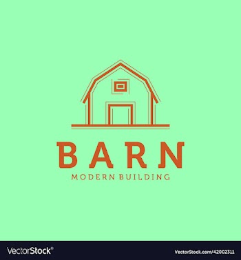 minimalist modern barn logo exclusive and premium