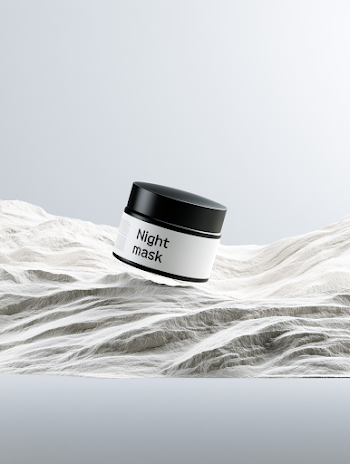 Minimalist Night Mask Cosmetic Jar