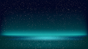 Minimalist Night Sky with Stars and Gradient Glow