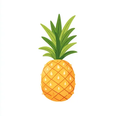 Minimalist Pineapple Vector Illustration Minimalist Pineapple Vector Illustration
