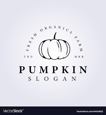minimalist pumpkin logo farm