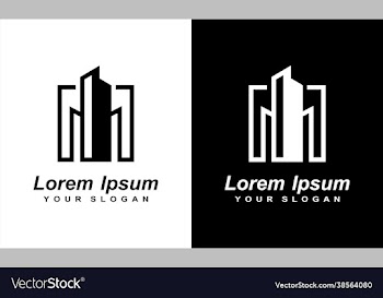minimalist real estate building finance logo