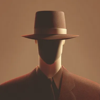 Minimalist Retro Casino Avatar in Tuxedo and Fedora Minimalist Retro Casino Avatar in Tuxedo and Fedora