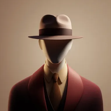Minimalist Retro Casino Avatar in Tuxedo and Fedora Minimalist Retro Casino Avatar in Tuxedo and Fedora