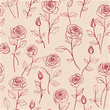 Minimalist Rose Pattern with Soft Colors