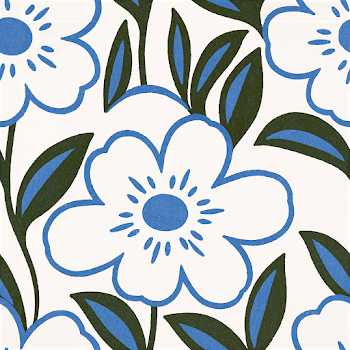 Minimalist Shabby Chic Floral Pattern