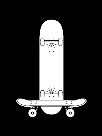 Minimalist Skateboard Collage