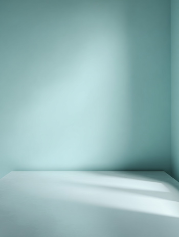 Minimalist Studio Background with Soft Pastel Green Gradient