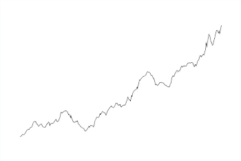 Minimalist Upward Trending Line Graph