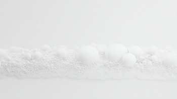 Minimalist White Foam Abstract