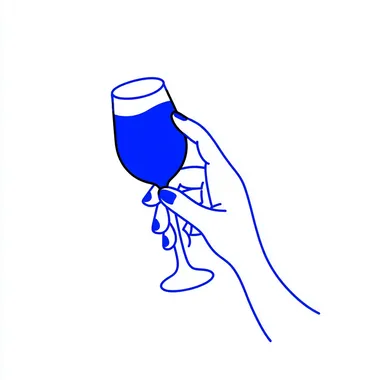 Minimalist Wine Glass Logo Minimalist Wine Glass Logo