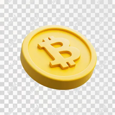 Minimalistic 3D Yellow Dollar Coin Icon in Isometric Style Minimalistic 3D Yellow Dollar Coin Icon in Isometric Style