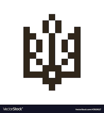 minimalistic coat of arms of ukraine
