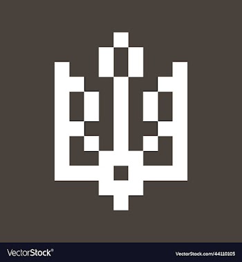 minimalistic coat of arms of ukraine