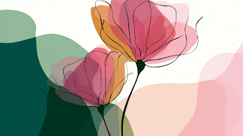 Minimalistic Floral Silhouette Art