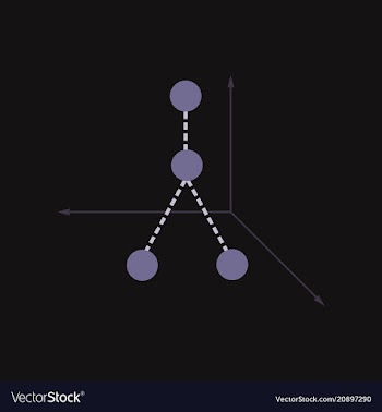 Minimalistic graphics with broken lines on vector image
