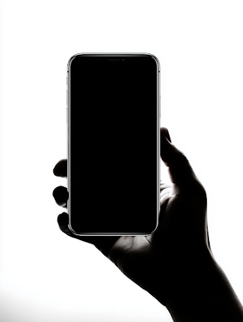 Minimalistic iPhone Silhouette