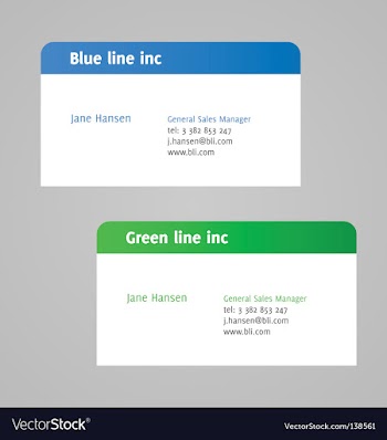 Minimalistic visit card vector image