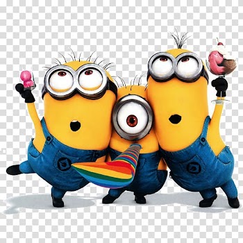 Minions character against blue background, Minions Happy Birthday to You YouTube Wish, minions transparent background PNG clipart