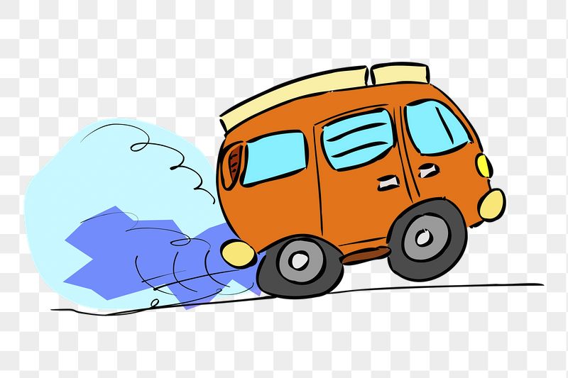 Minivan cartoon png sticker, transparent | Free PNG - rawpixel