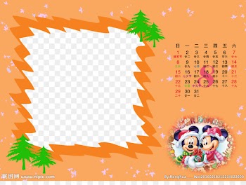 Minnie Mouse Goofy Daisy Duck Pluto The Walt Disney Company - Orange Frame 