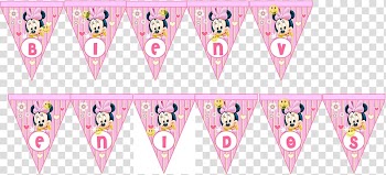 Minnie Mouse Infant Baby shower Birthday, birthday card transparent background PNG clipart