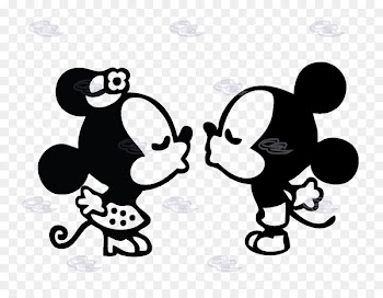 Minnie Mouse Mickey Mouse MacBook Pro Decal - Mickey And Minnie Mouse Silhouette 