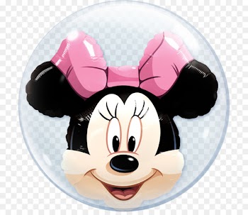 Minnie Mouse Mickey Mouse Qualatex Deco Bubble Clear Balloon - minnie mouse 