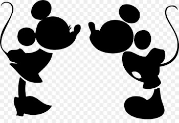 Minnie Mouse Mickey Mouse Silhouette Kiss Clip art - minnie mouse 